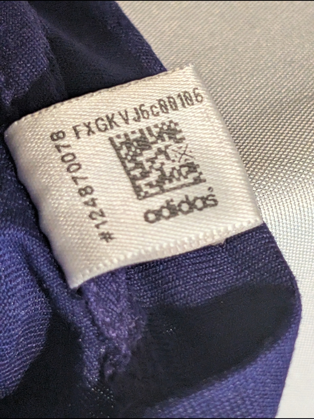 adidas Long-Sleeve Creator Tee in Purple with White Logo - Picture 5 of 6